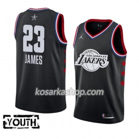 Dres Los Angeles Lakers LeBron James 23 2019 All-Star Jordan Brand Crna Swingman - Dječji